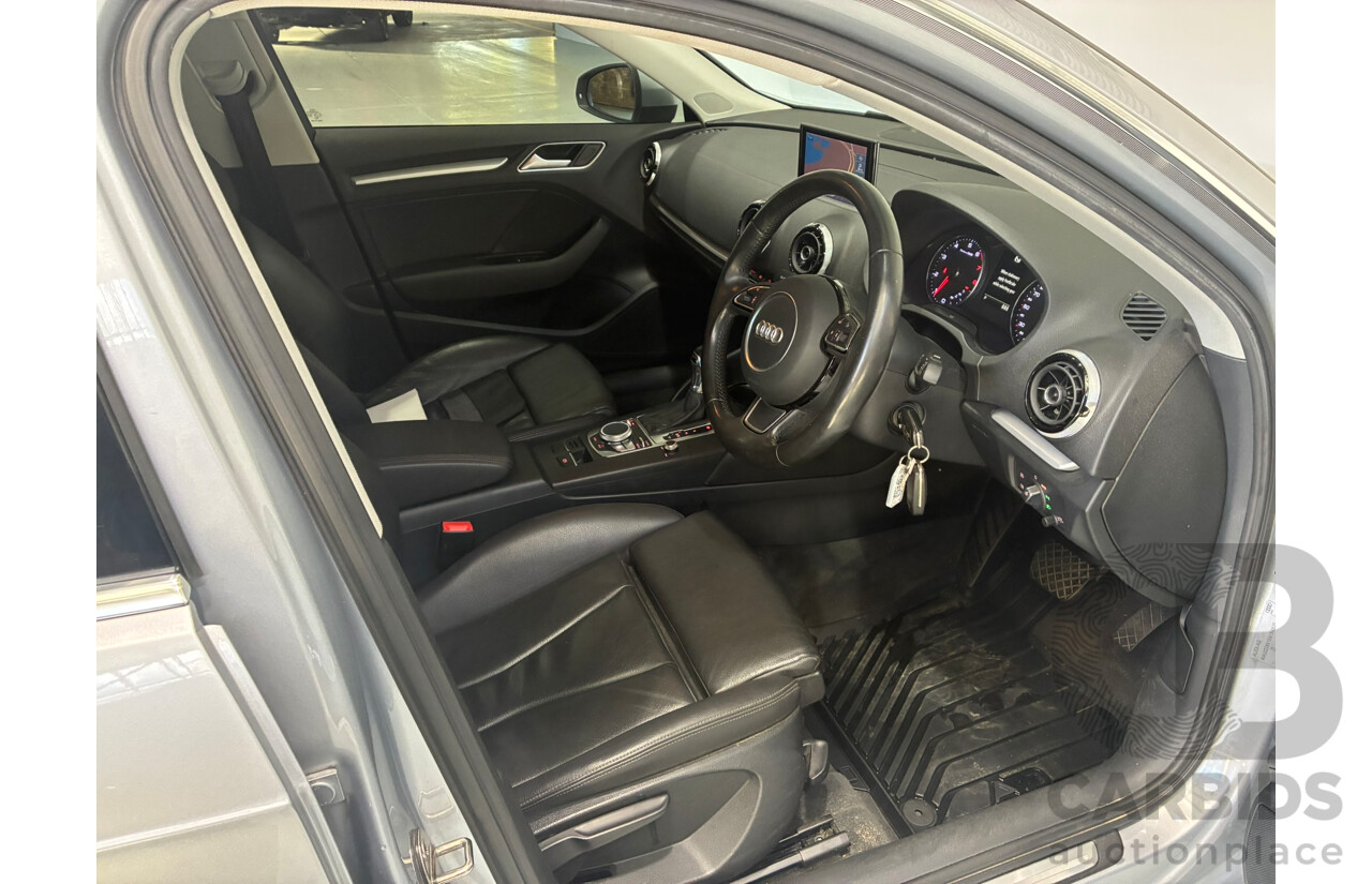 06/2015 Audi A3 Sportback TFSI Ambition 8V MY15 5d Hatchback Silver Trubo 1.8L