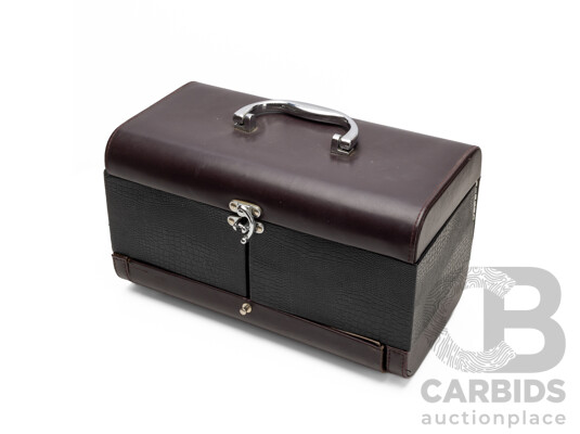 Collection of Gold Tone Jewellery in Vintage Case