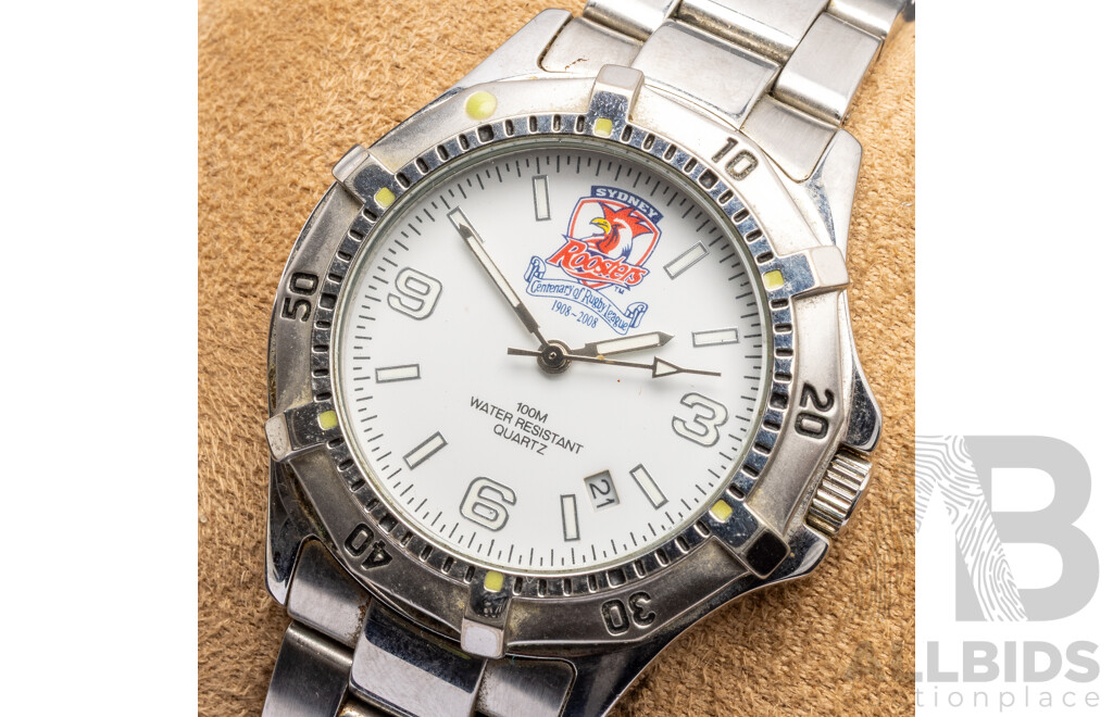Sydney Roosters Centenary of Rugby League Commemorative Watch in Original Presentation Box