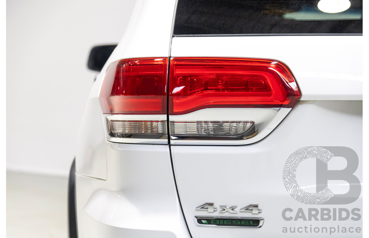 08/2017 Jeep Grand Cherokee Limited (4x4) WK MY17 4d Wagon White 3.0L