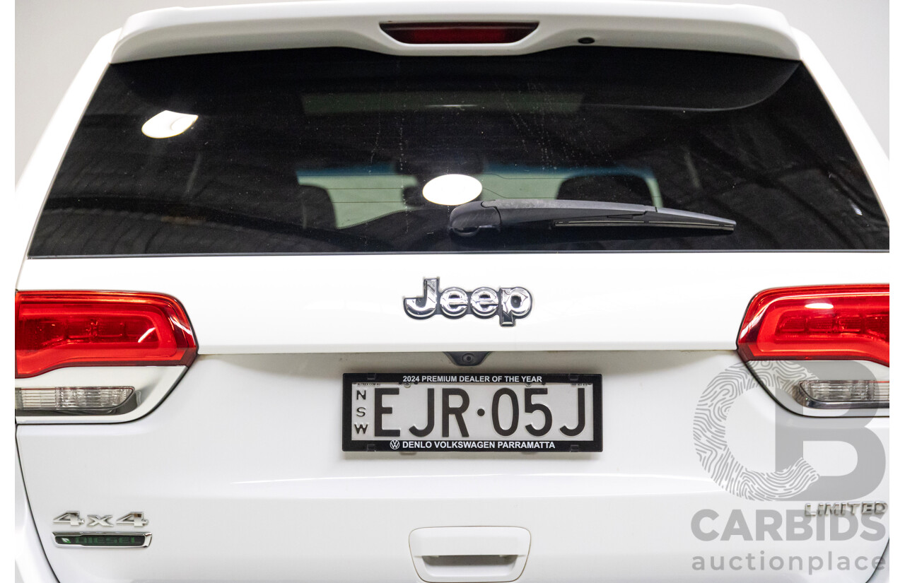 08/2017 Jeep Grand Cherokee Limited (4x4) WK MY17 4d Wagon White 3.0L