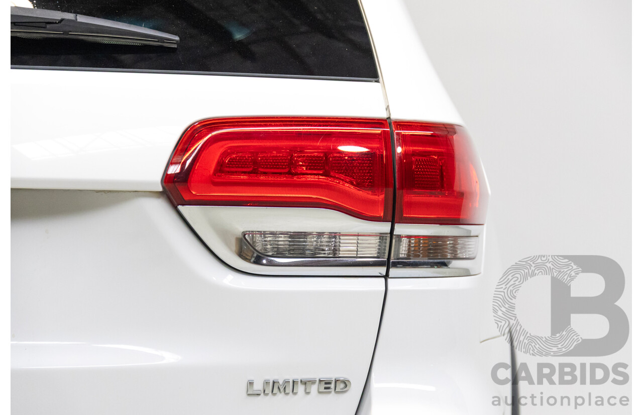 08/2017 Jeep Grand Cherokee Limited (4x4) WK MY17 4d Wagon White 3.0L