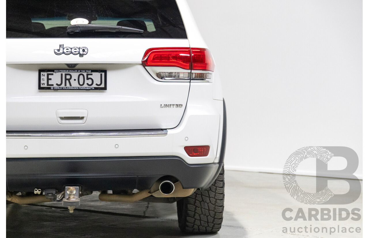 08/2017 Jeep Grand Cherokee Limited (4x4) WK MY17 4d Wagon White 3.0L