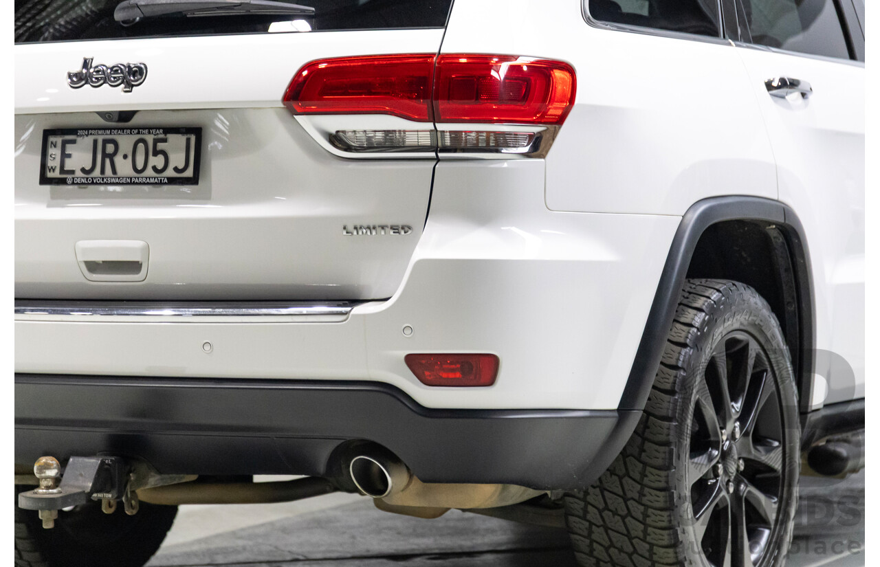 08/2017 Jeep Grand Cherokee Limited (4x4) WK MY17 4d Wagon White 3.0L