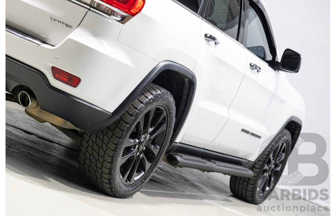 08/2017 Jeep Grand Cherokee Limited (4x4) WK MY17 4d Wagon White 3.0L