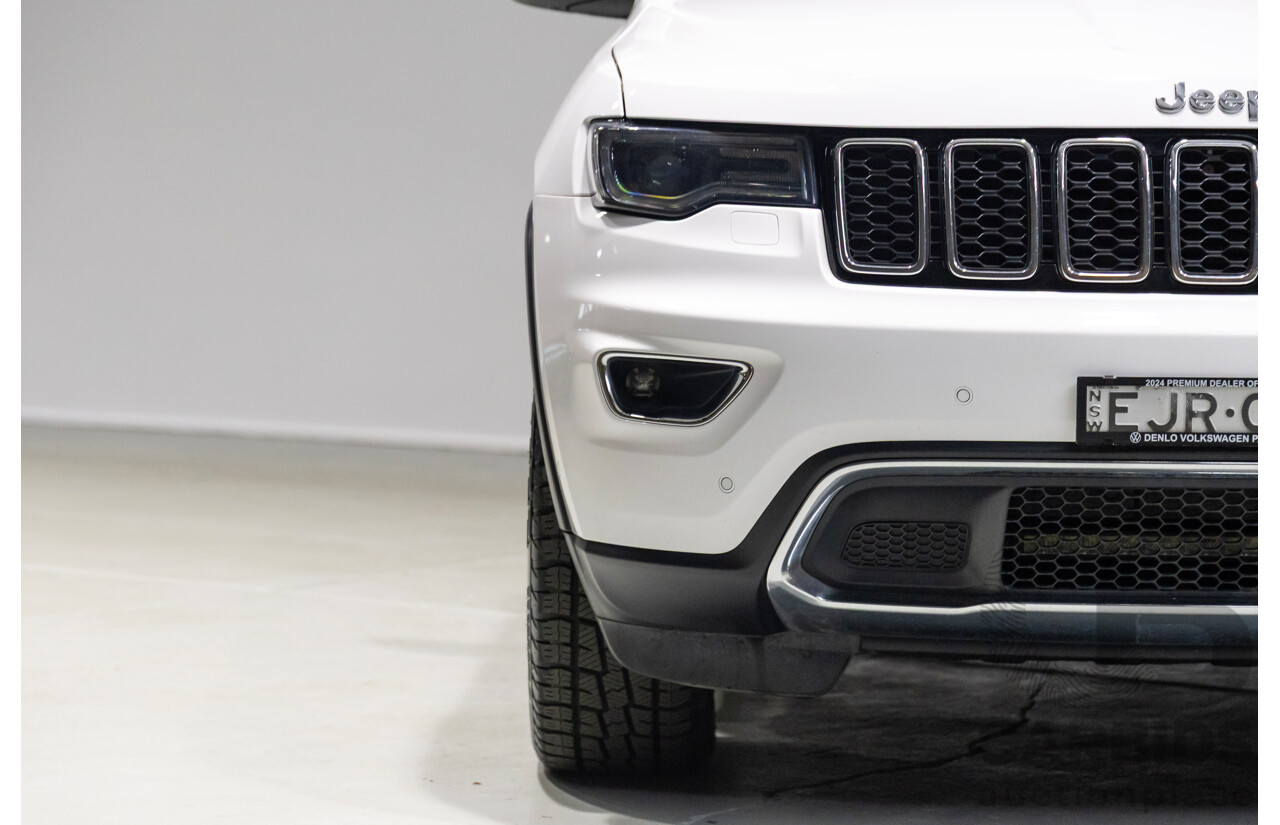 08/2017 Jeep Grand Cherokee Limited (4x4) WK MY17 4d Wagon White 3.0L