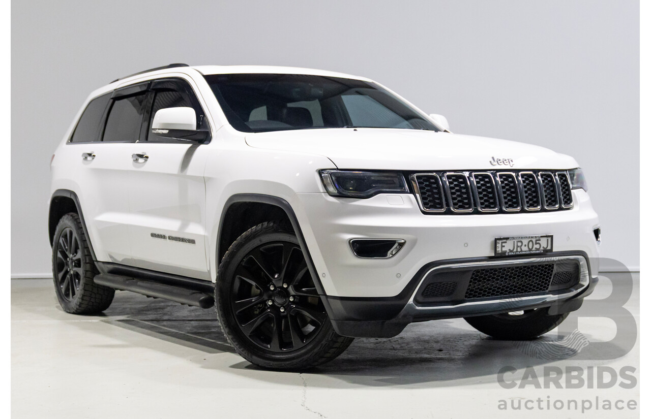 08/2017 Jeep Grand Cherokee Limited (4x4) WK MY17 4d Wagon White 3.0L