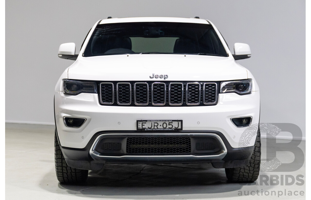 08/2017 Jeep Grand Cherokee Limited (4x4) WK MY17 4d Wagon White 3.0L