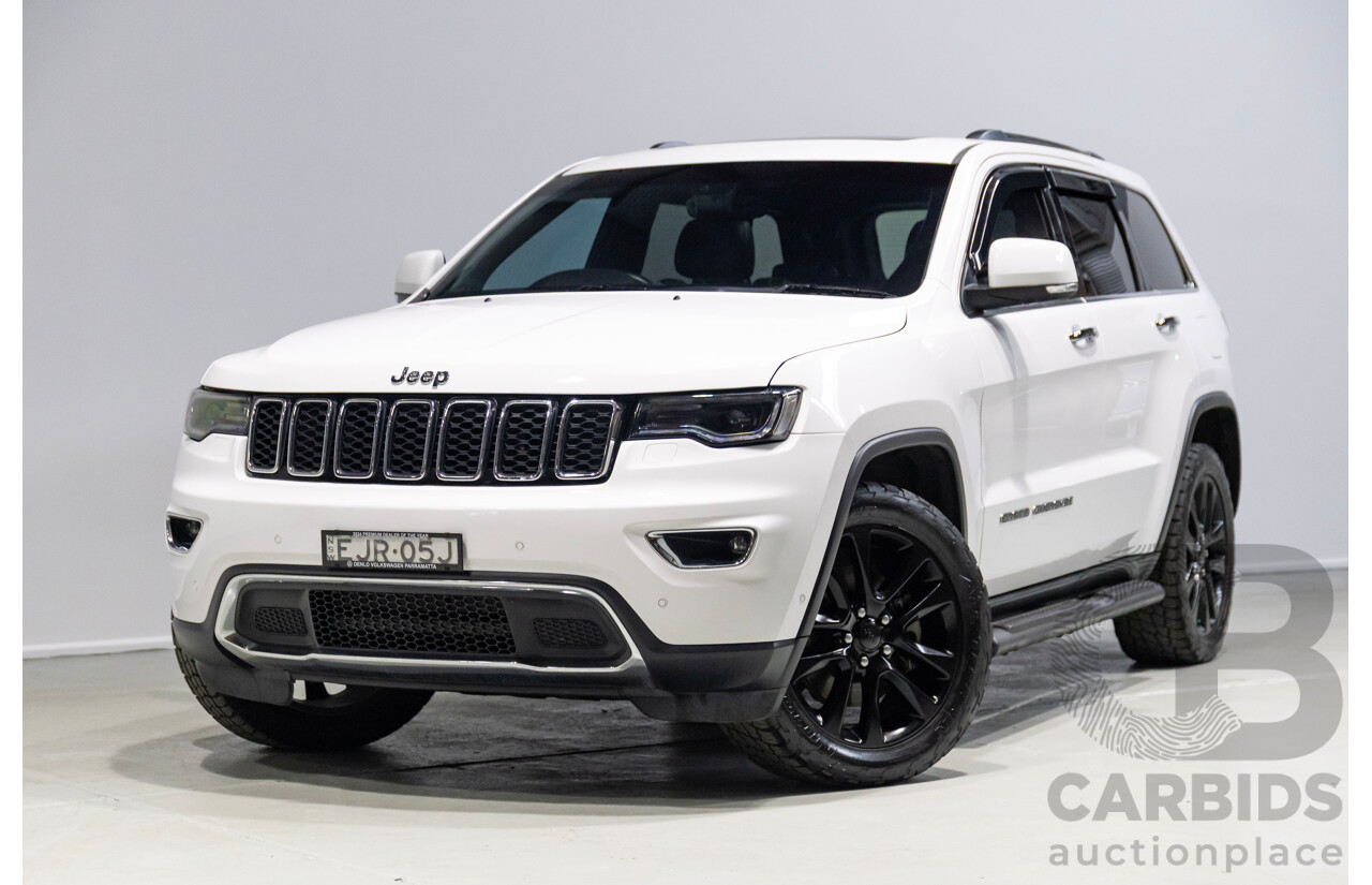 08/2017 Jeep Grand Cherokee Limited (4x4) WK MY17 4d Wagon White 3.0L