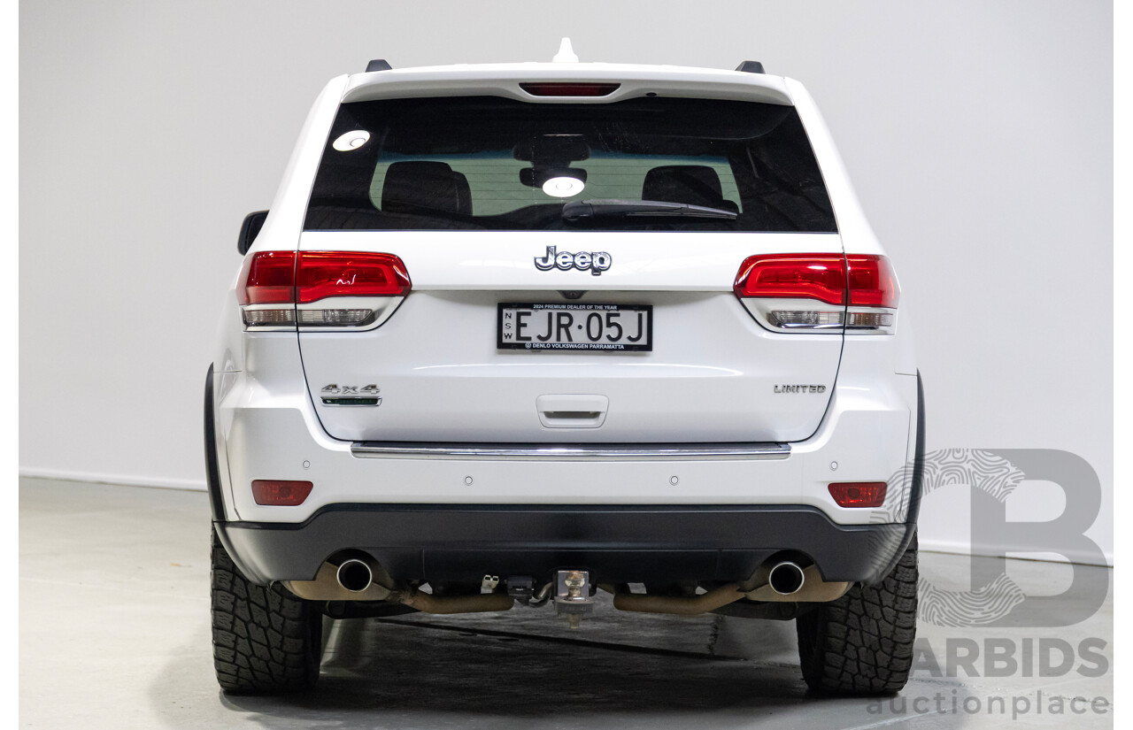 08/2017 Jeep Grand Cherokee Limited (4x4) WK MY17 4d Wagon White 3.0L