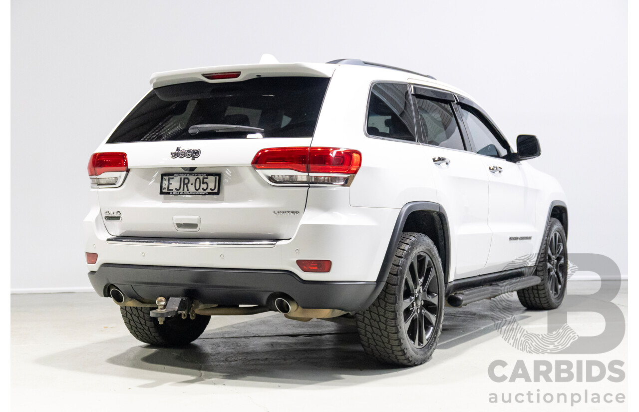 08/2017 Jeep Grand Cherokee Limited (4x4) WK MY17 4d Wagon White 3.0L