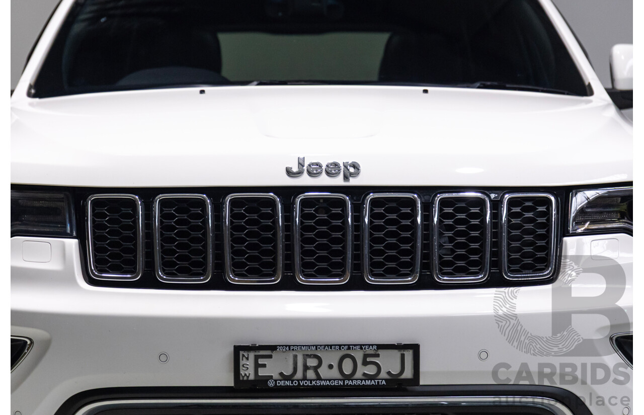 08/2017 Jeep Grand Cherokee Limited (4x4) WK MY17 4d Wagon White 3.0L