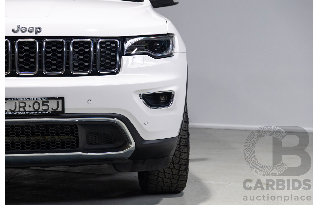 08/2017 Jeep Grand Cherokee Limited (4x4) WK MY17 4d Wagon White 3.0L
