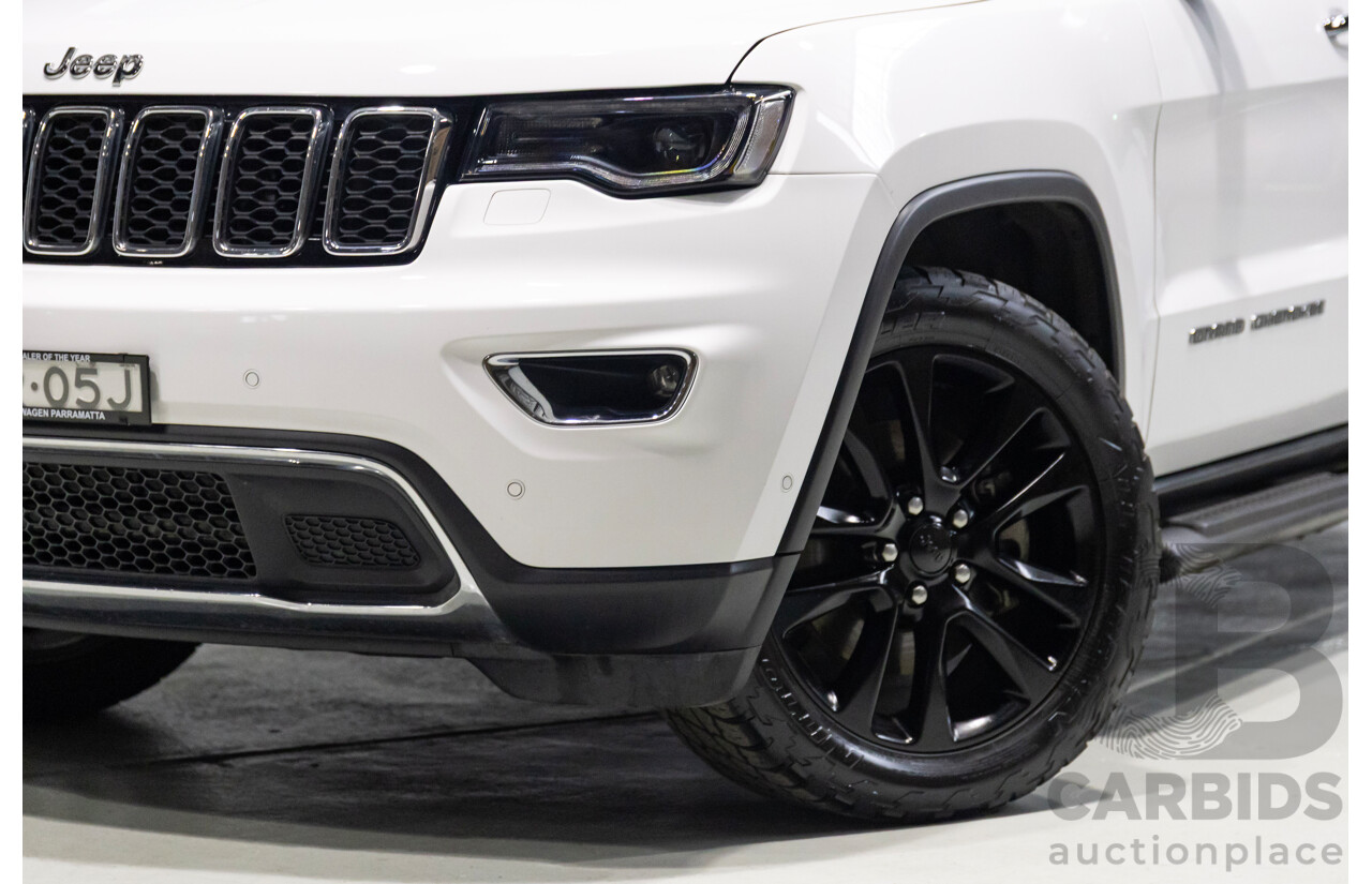08/2017 Jeep Grand Cherokee Limited (4x4) WK MY17 4d Wagon White 3.0L