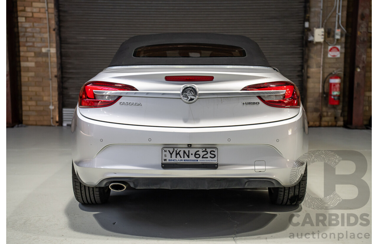 09/2015 Holden Cascada CJ MY16 2d Convertible Silver Turbo 1.6L