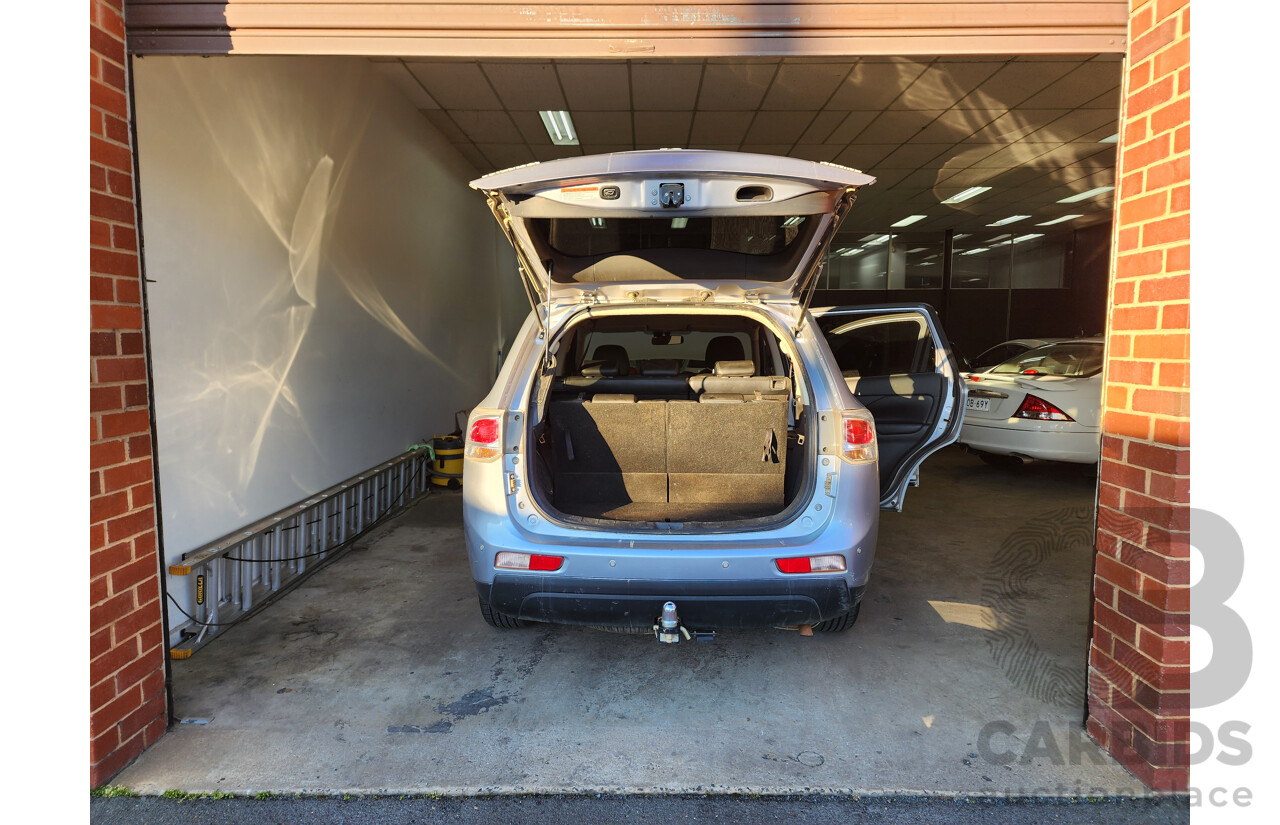 11/2012 Mitsubishi Outlander Aspire (4x4) ZJ 4d Wagon Silver 2.4L