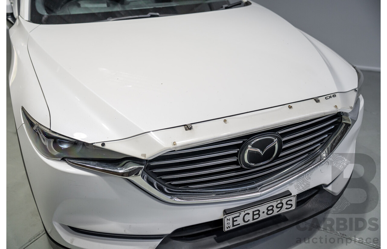 07/2019 Mazda Cx-8 Sport (AWD) KG B 4d Wagon White Turbo Diesel 2.2L