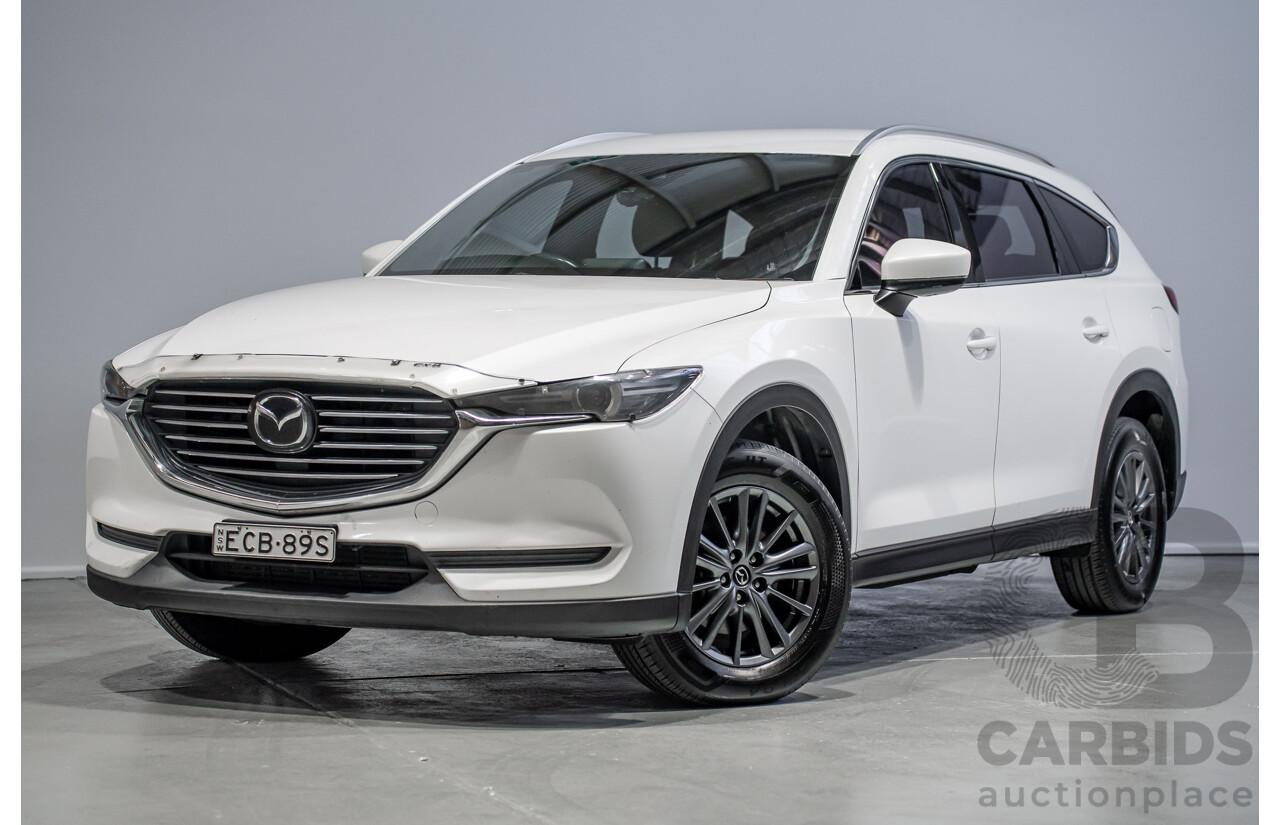 07/2019 Mazda Cx-8 Sport (AWD) KG B 4d Wagon White Turbo Diesel 2.2L
