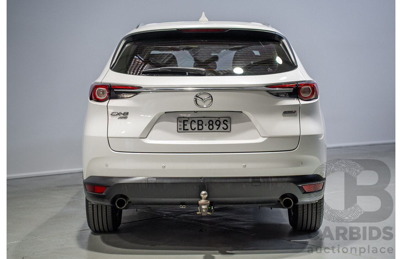 07/2019 Mazda Cx-8 Sport (AWD) KG B 4d Wagon White Turbo Diesel 2.2L