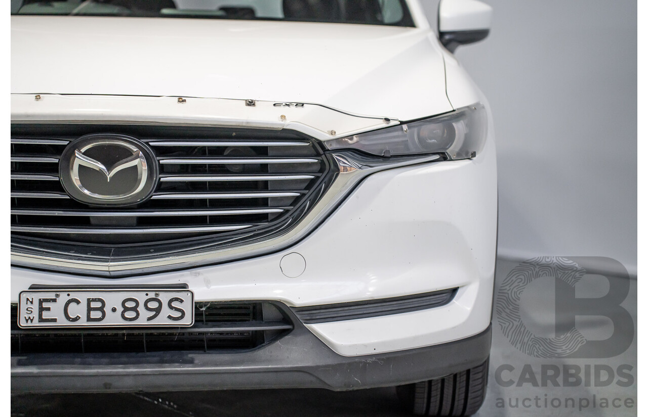 07/2019 Mazda Cx-8 Sport (AWD) KG B 4d Wagon White Turbo Diesel 2.2L