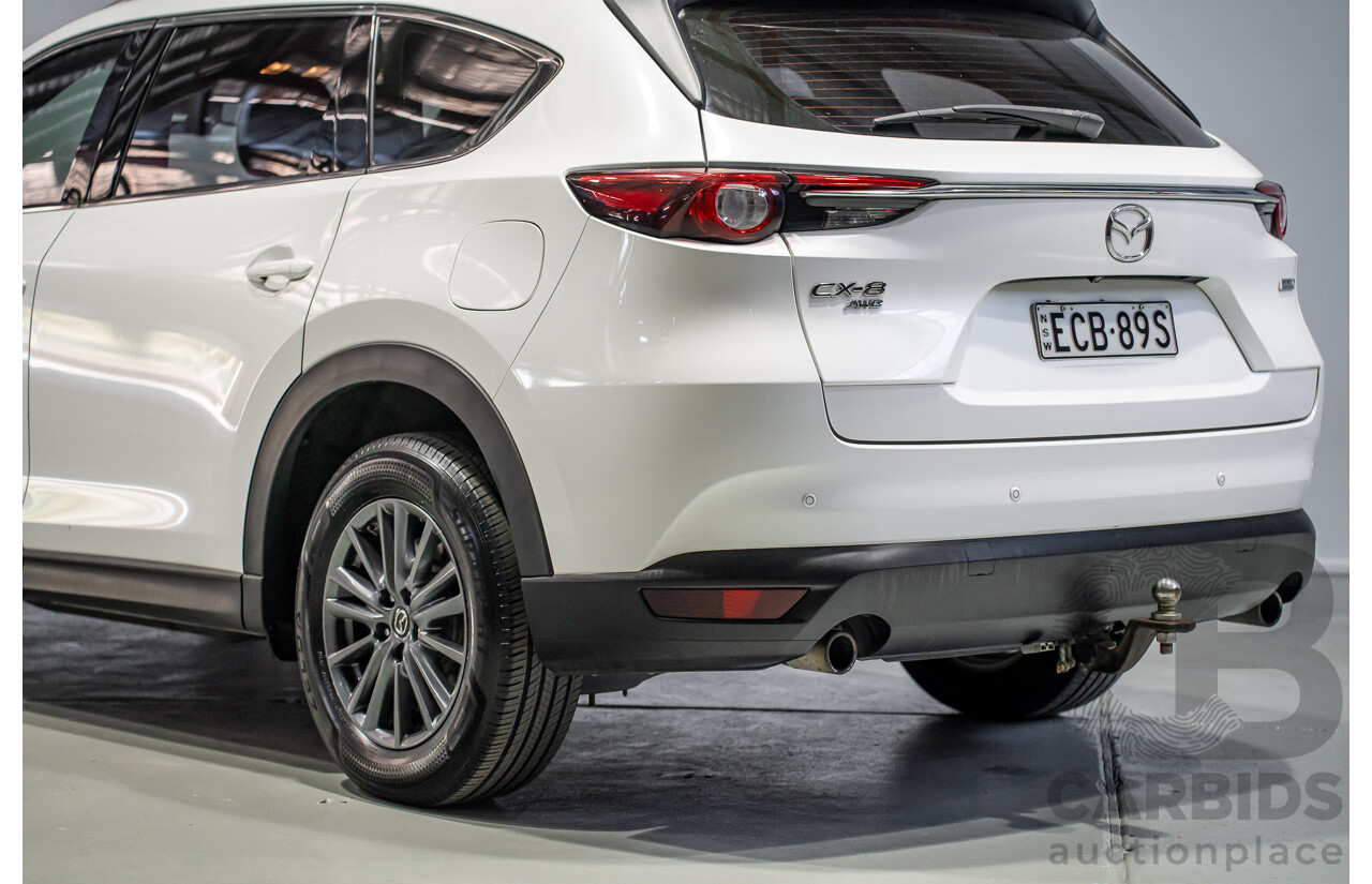 07/2019 Mazda Cx-8 Sport (AWD) KG B 4d Wagon White Turbo Diesel 2.2L