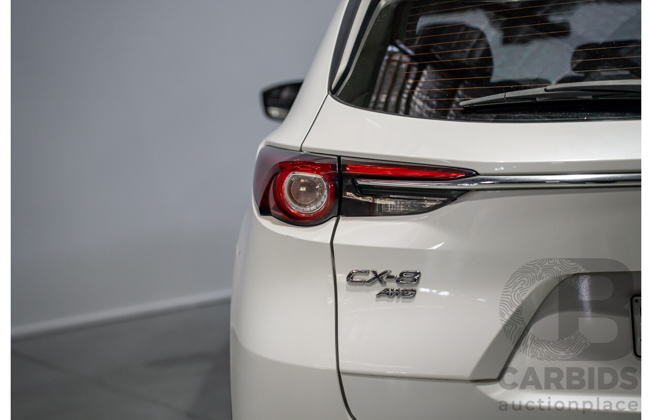 07/2019 Mazda Cx-8 Sport (AWD) KG B 4d Wagon White Turbo Diesel 2.2L
