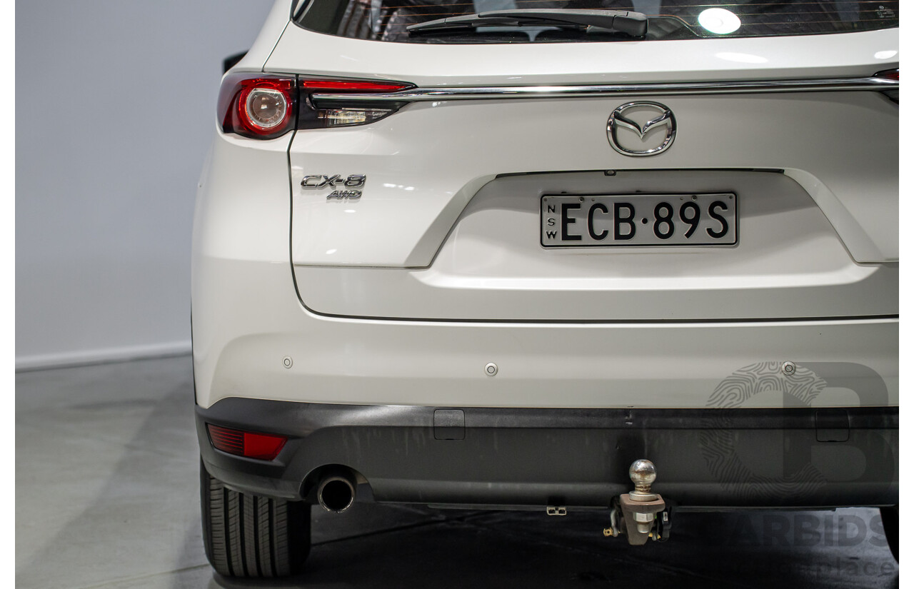 07/2019 Mazda Cx-8 Sport (AWD) KG B 4d Wagon White Turbo Diesel 2.2L