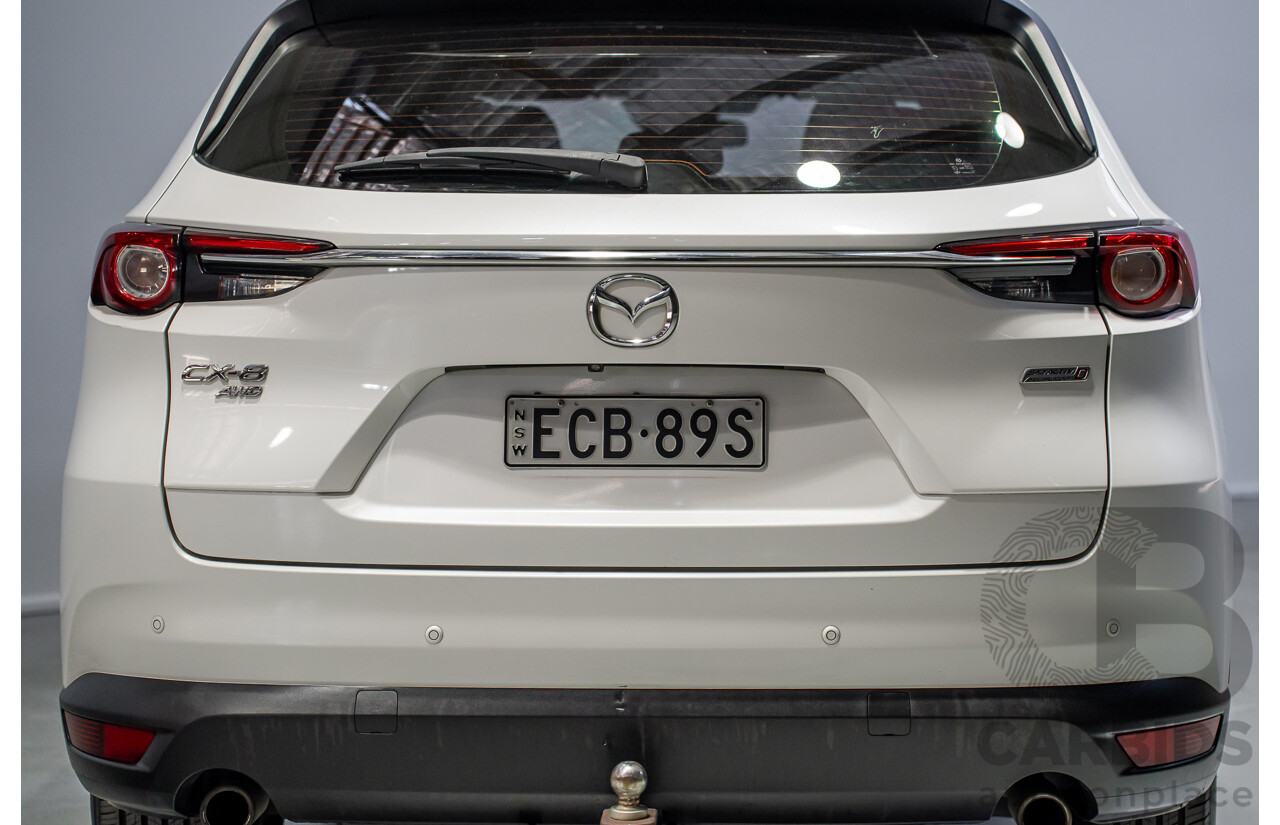 07/2019 Mazda Cx-8 Sport (AWD) KG B 4d Wagon White Turbo Diesel 2.2L