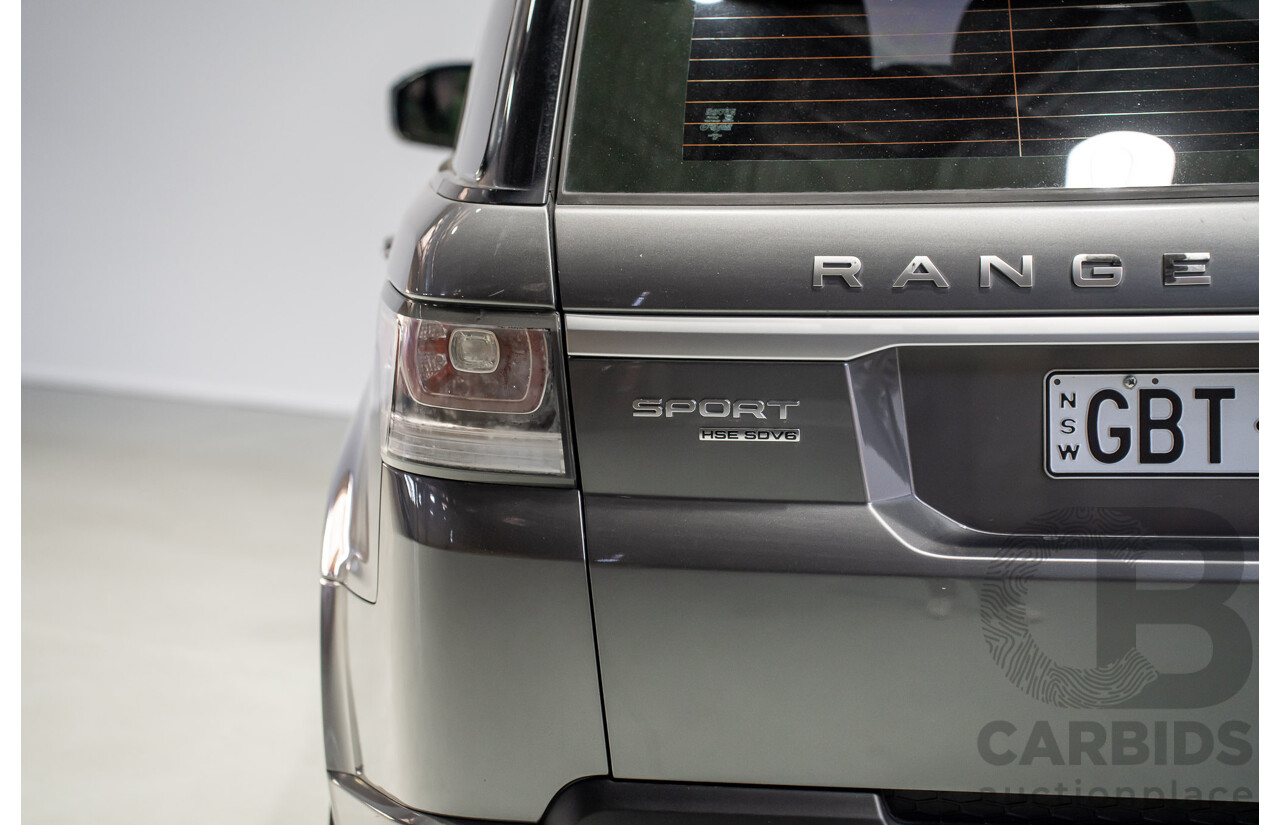 06/2016 Land Rover Range Rover Sport SDV6 HSE (AWD) L494 MY20 4d Wagon Corris Grey Metallic Turbo Diesel 3.0L