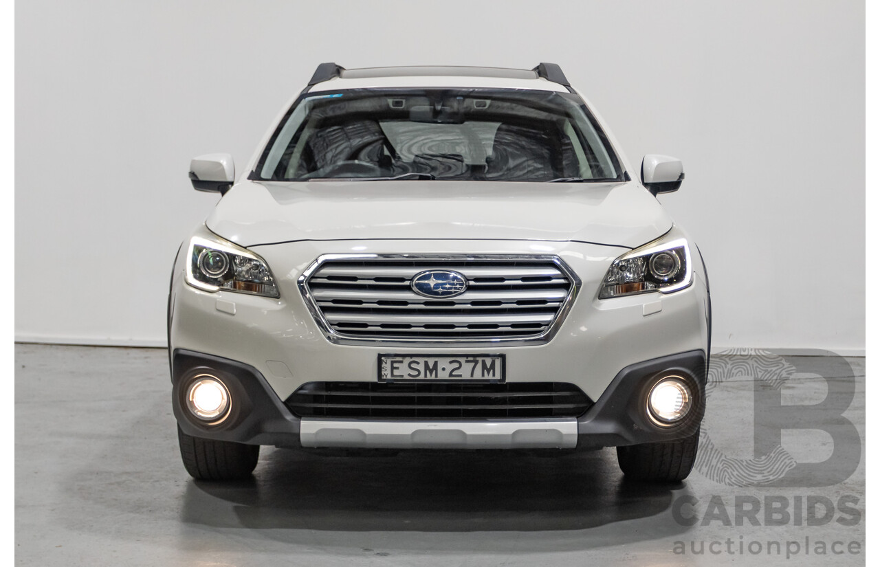 10/2015 Subaru Outback 2.5i Premium (AWD) MY15 4d Wagon Crystal White Pearl 2.5L