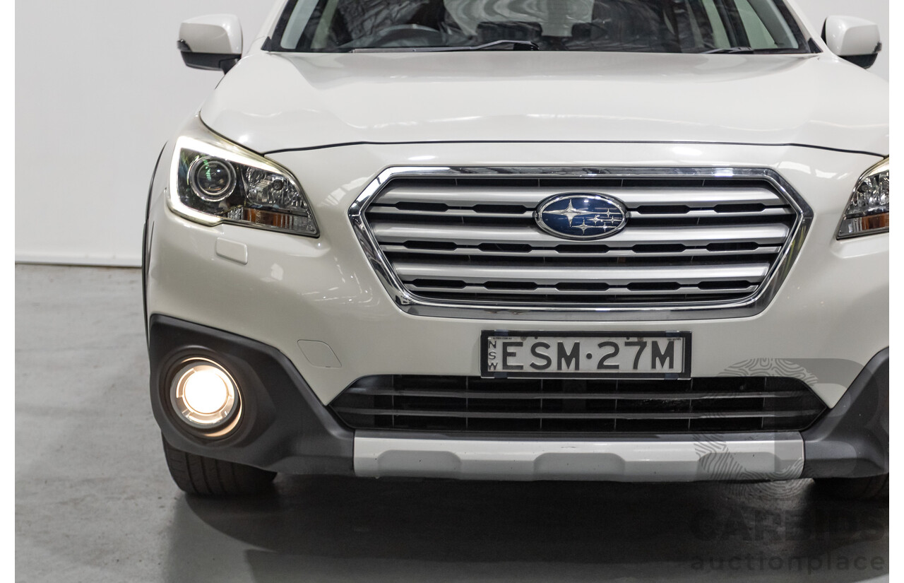 10/2015 Subaru Outback 2.5i Premium (AWD) MY15 4d Wagon Crystal White Pearl 2.5L