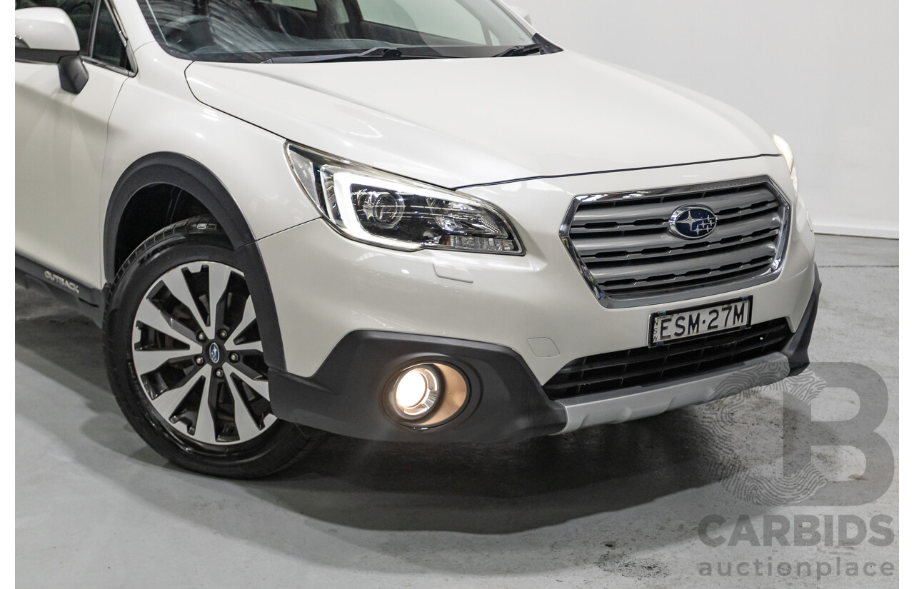 10/2015 Subaru Outback 2.5i Premium (AWD) MY15 4d Wagon Crystal White Pearl 2.5L
