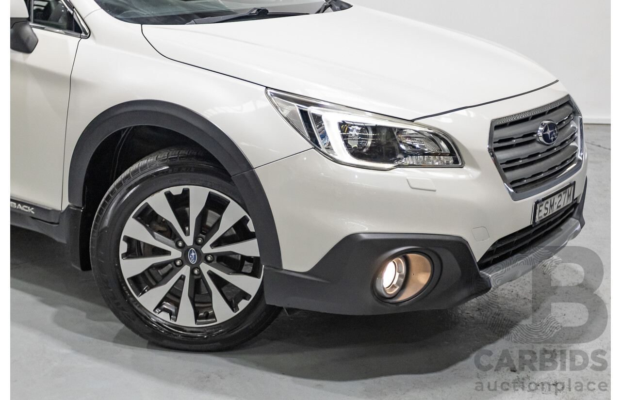 10/2015 Subaru Outback 2.5i Premium (AWD) MY15 4d Wagon Crystal White Pearl 2.5L