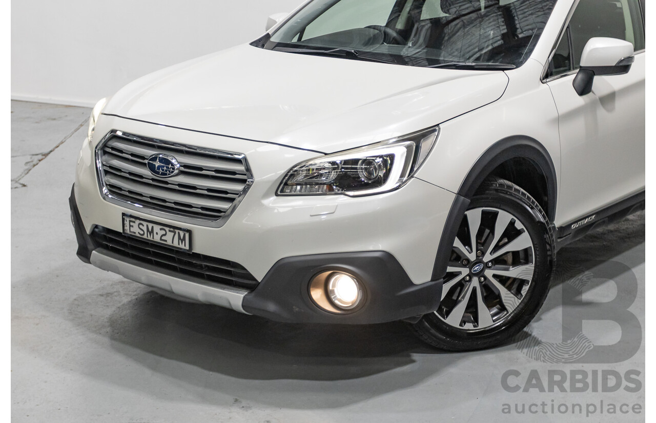 10/2015 Subaru Outback 2.5i Premium (AWD) MY15 4d Wagon Crystal White Pearl 2.5L