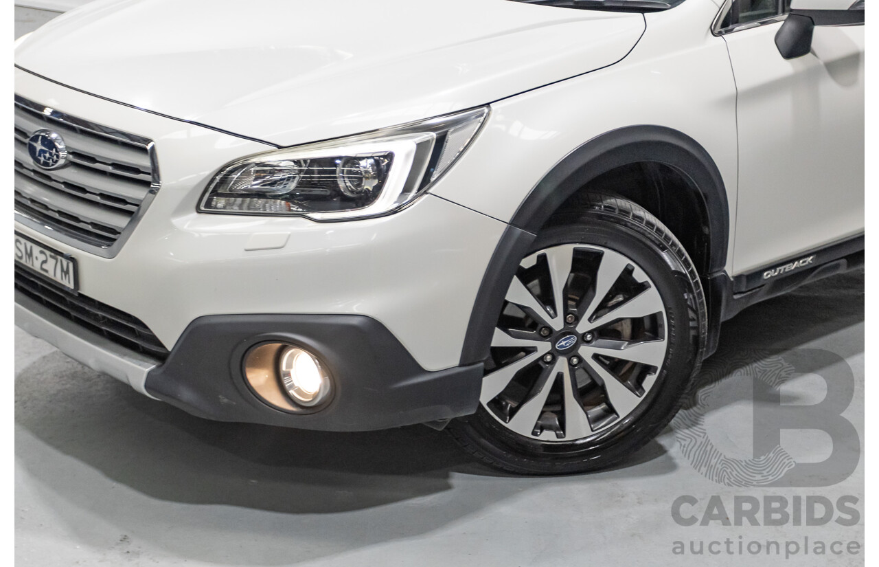 10/2015 Subaru Outback 2.5i Premium (AWD) MY15 4d Wagon Crystal White Pearl 2.5L