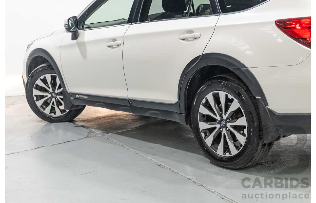 10/2015 Subaru Outback 2.5i Premium (AWD) MY15 4d Wagon Crystal White Pearl 2.5L