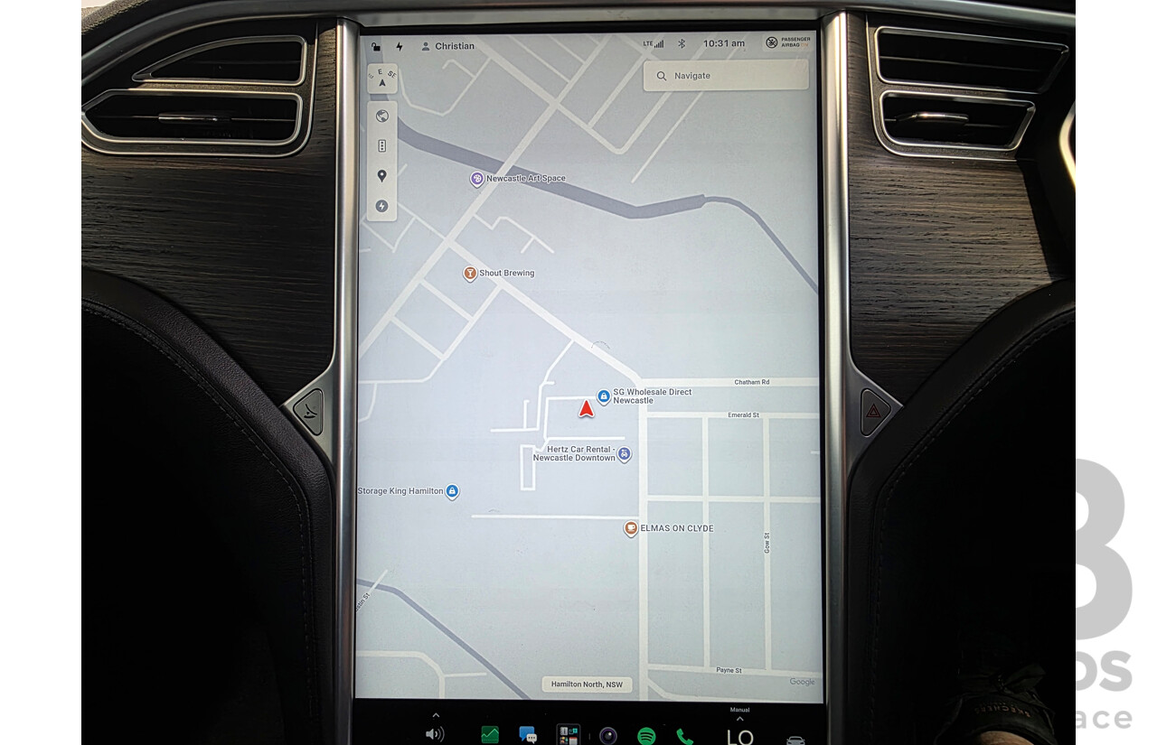 11/2014 Tesla Model S 85 (RWD) 4D Hatchback Silver Electric