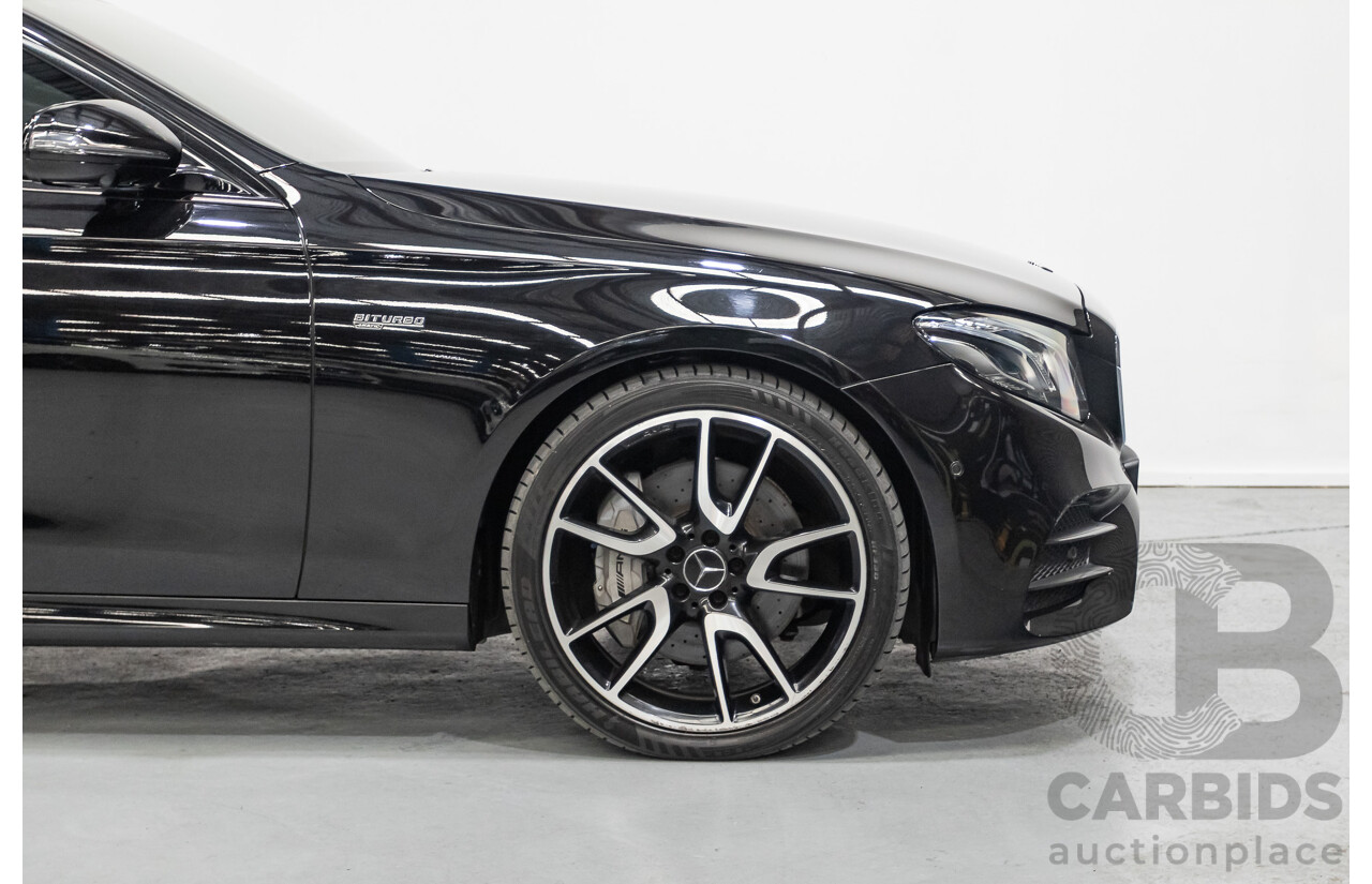 6/2017 Mercedes-Benz E43 AMG (AWD) 213 4d Sedan Obsidian Black Metallic Twin Turbo V6 3.0L