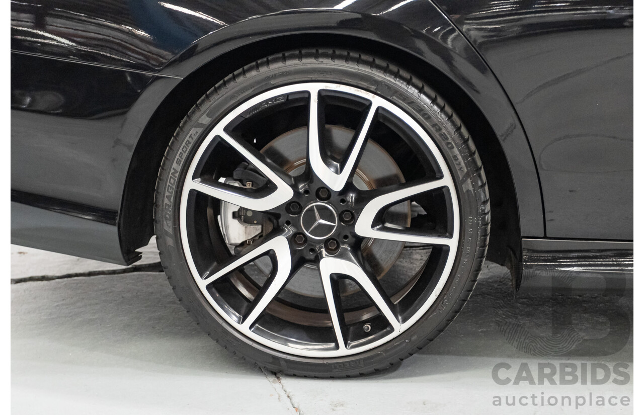 6/2017 Mercedes-Benz E43 AMG (AWD) 213 4d Sedan Obsidian Black Metallic Twin Turbo V6 3.0L