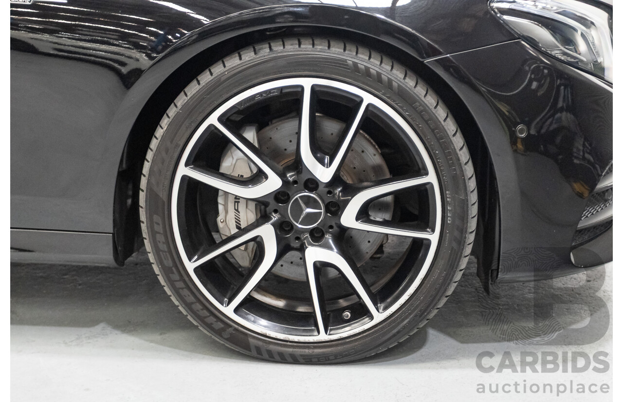 6/2017 Mercedes-Benz E43 AMG (AWD) 213 4d Sedan Obsidian Black Metallic Twin Turbo V6 3.0L