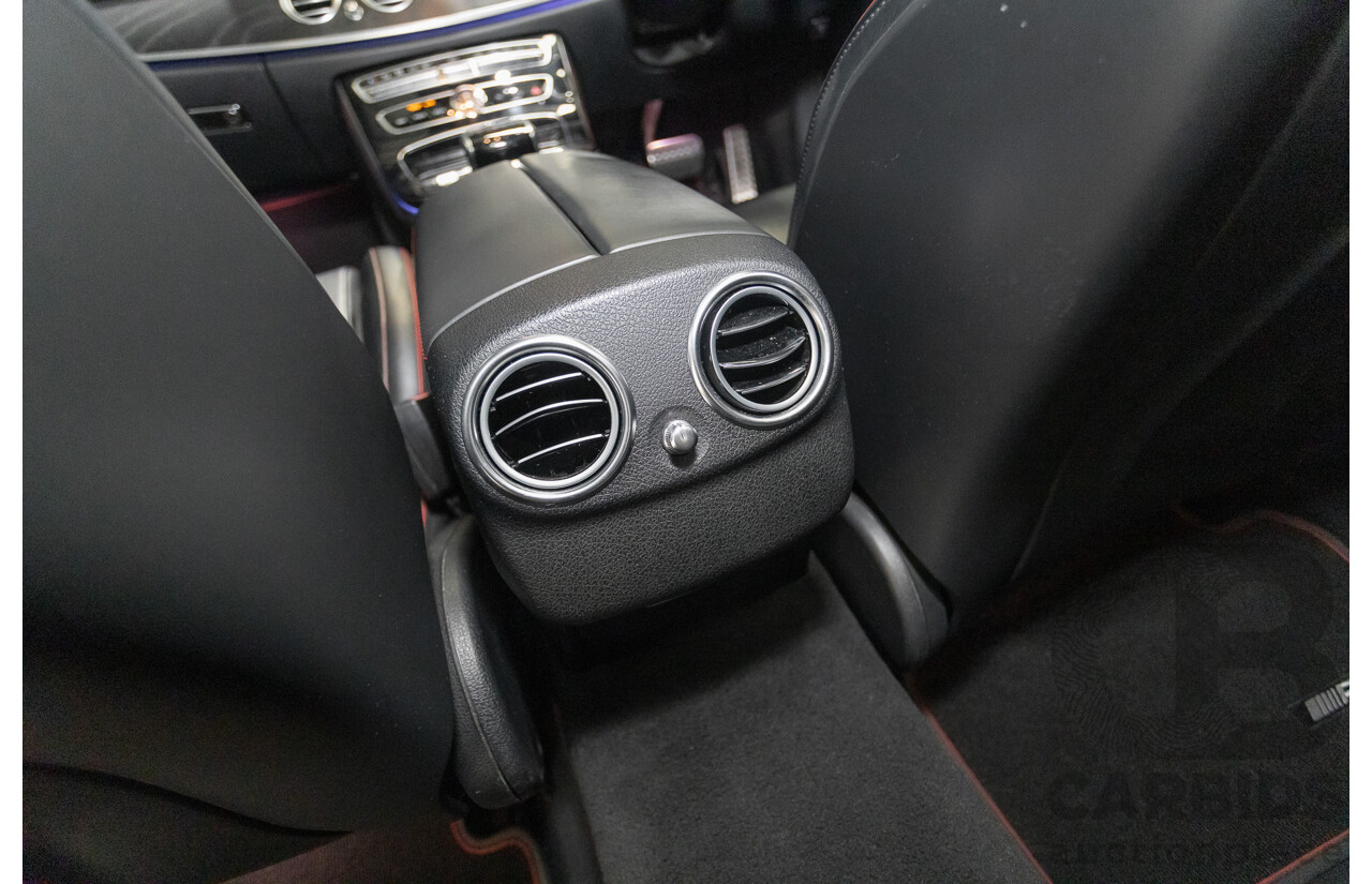 6/2017 Mercedes-Benz E43 AMG (AWD) 213 4d Sedan Obsidian Black Metallic Twin Turbo V6 3.0L