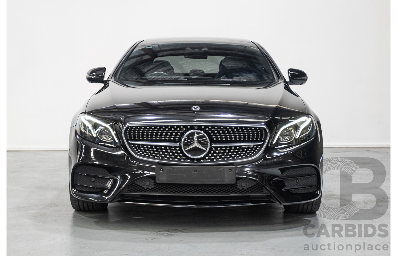 6/2017 Mercedes-Benz E43 AMG (AWD) 213 4d Sedan Obsidian Black Metallic Twin Turbo V6 3.0L