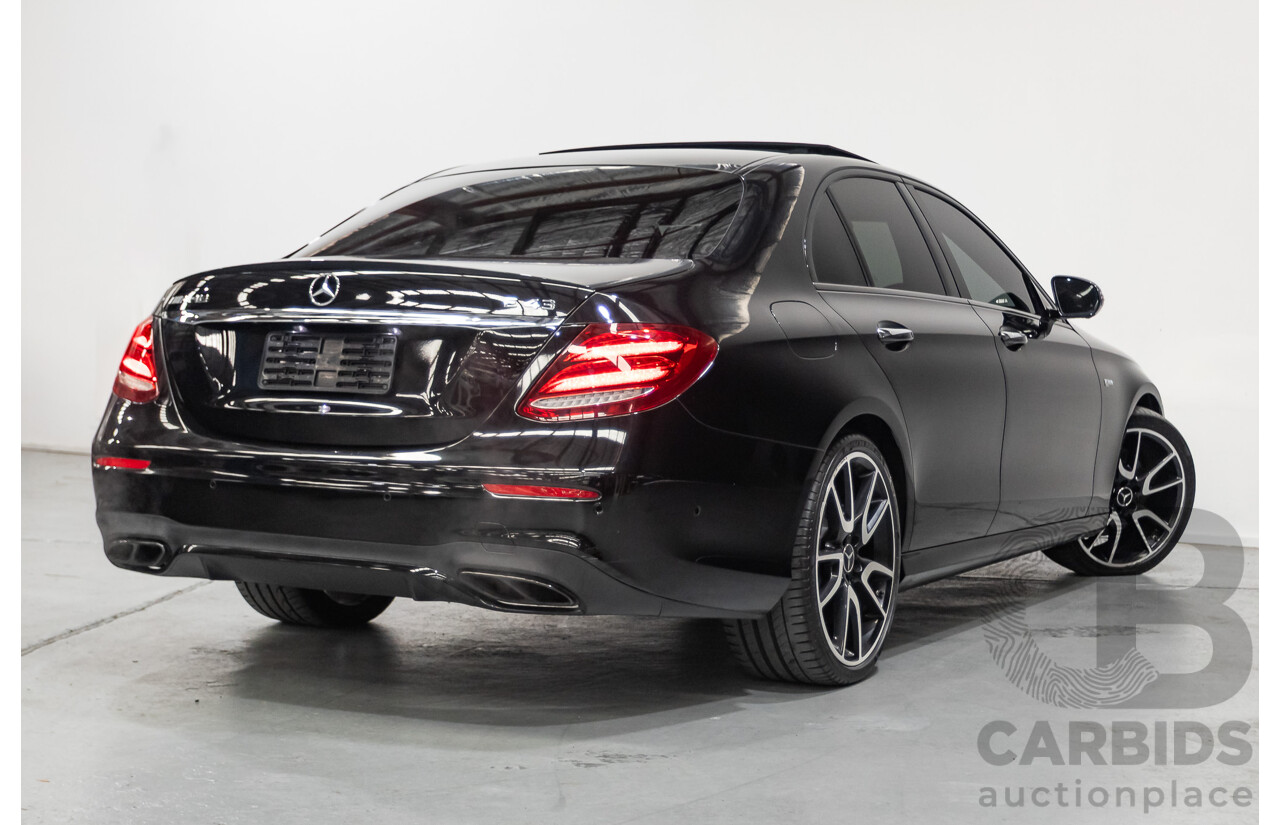 6/2017 Mercedes-Benz E43 AMG (AWD) 213 4d Sedan Obsidian Black Metallic Twin Turbo V6 3.0L