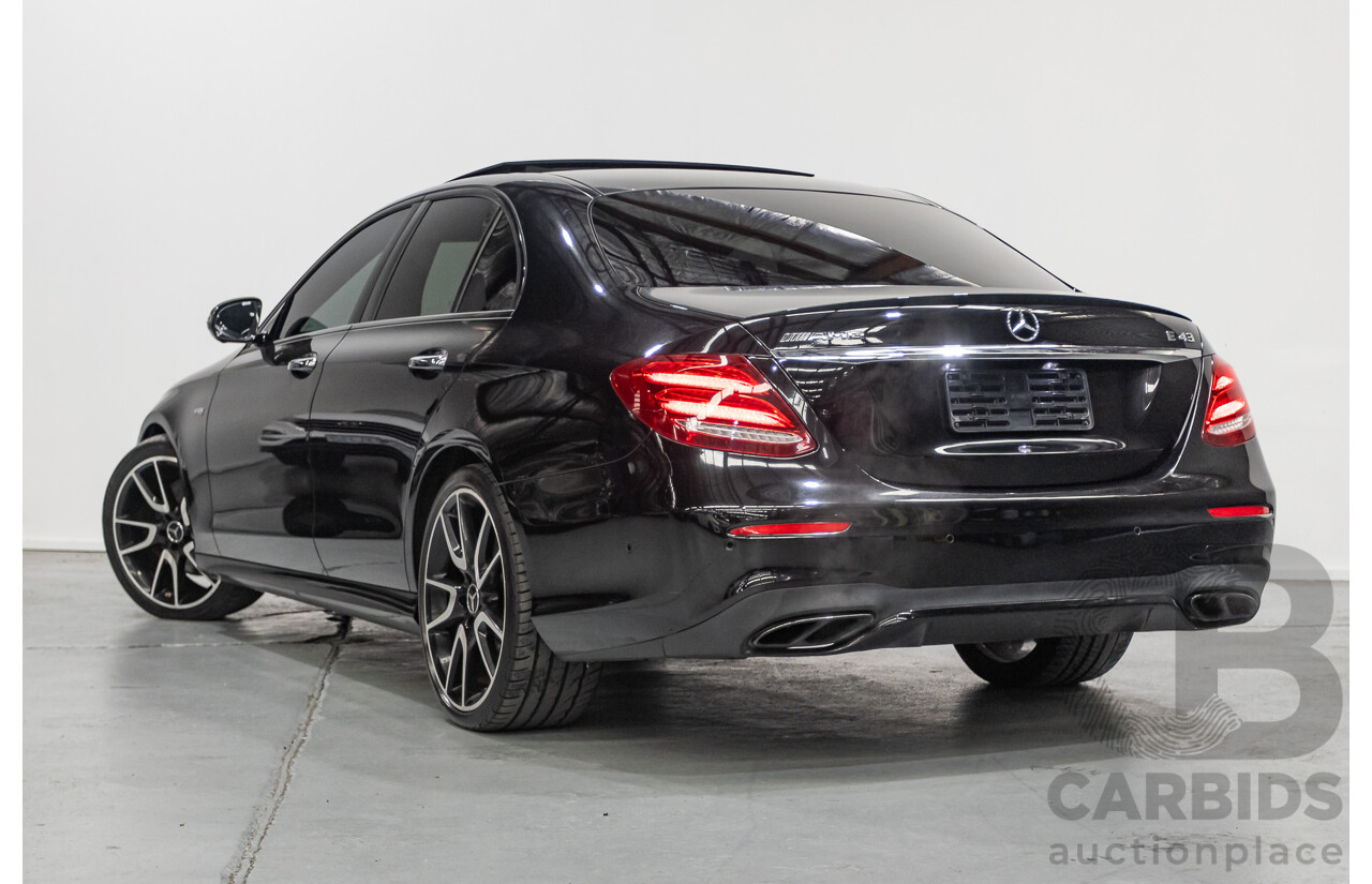 6/2017 Mercedes-Benz E43 AMG (AWD) 213 4d Sedan Obsidian Black Metallic Twin Turbo V6 3.0L