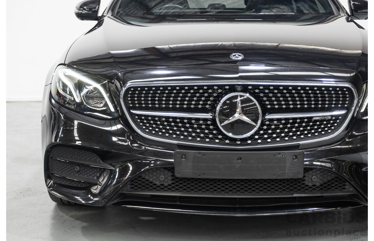 6/2017 Mercedes-Benz E43 AMG (AWD) 213 4d Sedan Obsidian Black Metallic Twin Turbo V6 3.0L