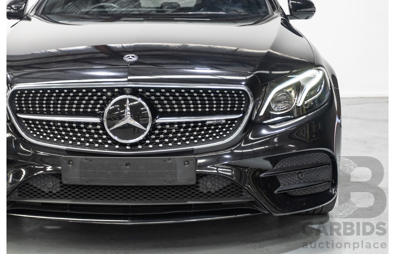 6/2017 Mercedes-Benz E43 AMG (AWD) 213 4d Sedan Obsidian Black Metallic Twin Turbo V6 3.0L