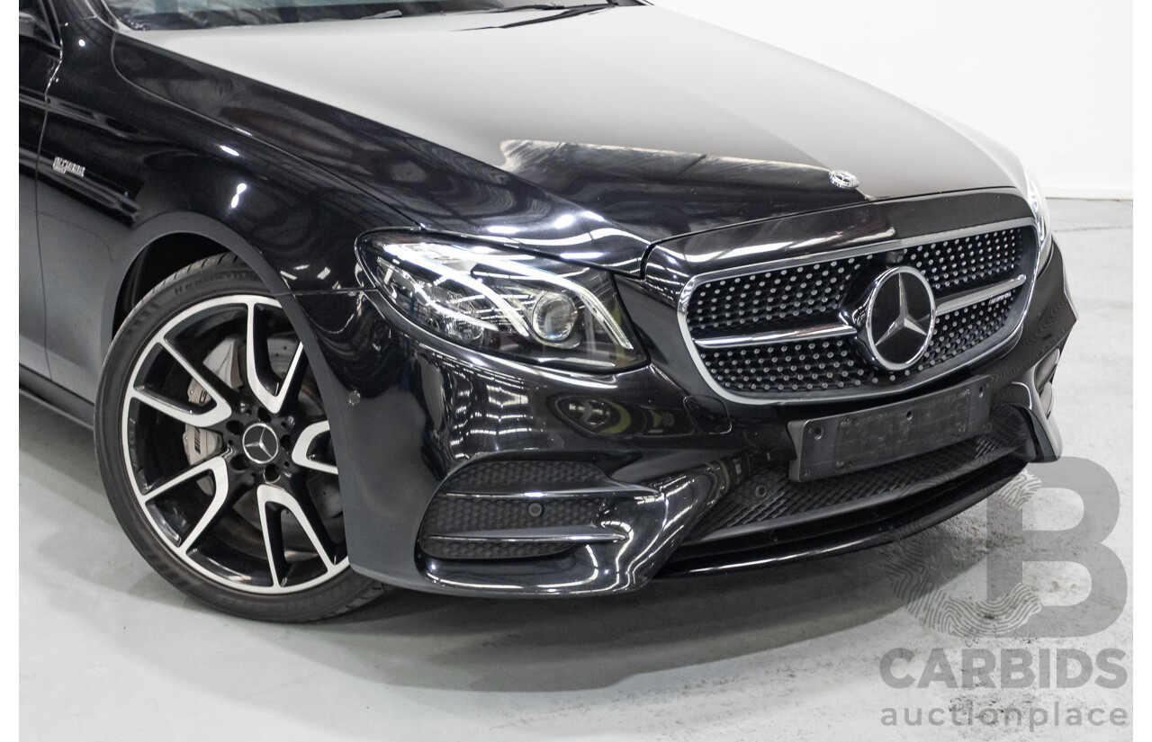 6/2017 Mercedes-Benz E43 AMG (AWD) 213 4d Sedan Obsidian Black Metallic Twin Turbo V6 3.0L