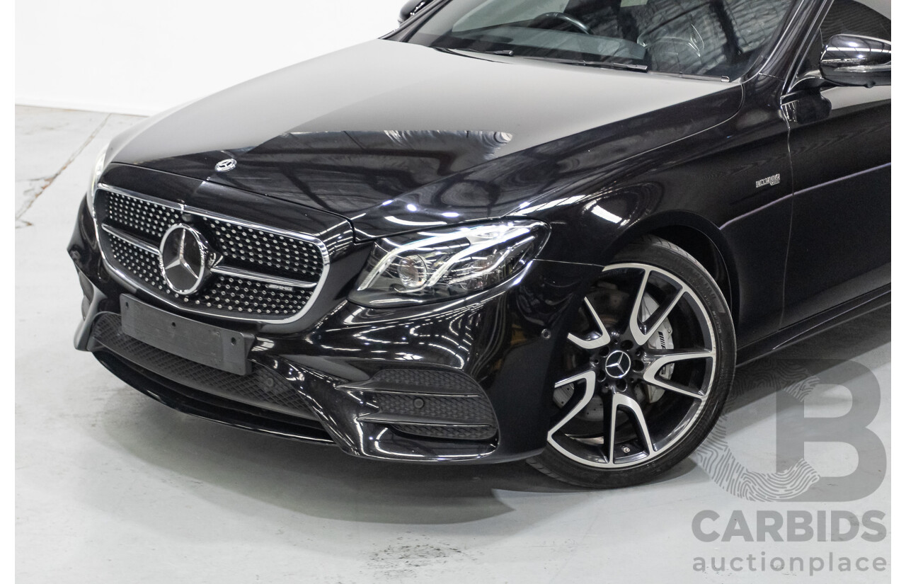 6/2017 Mercedes-Benz E43 AMG (AWD) 213 4d Sedan Obsidian Black Metallic Twin Turbo V6 3.0L