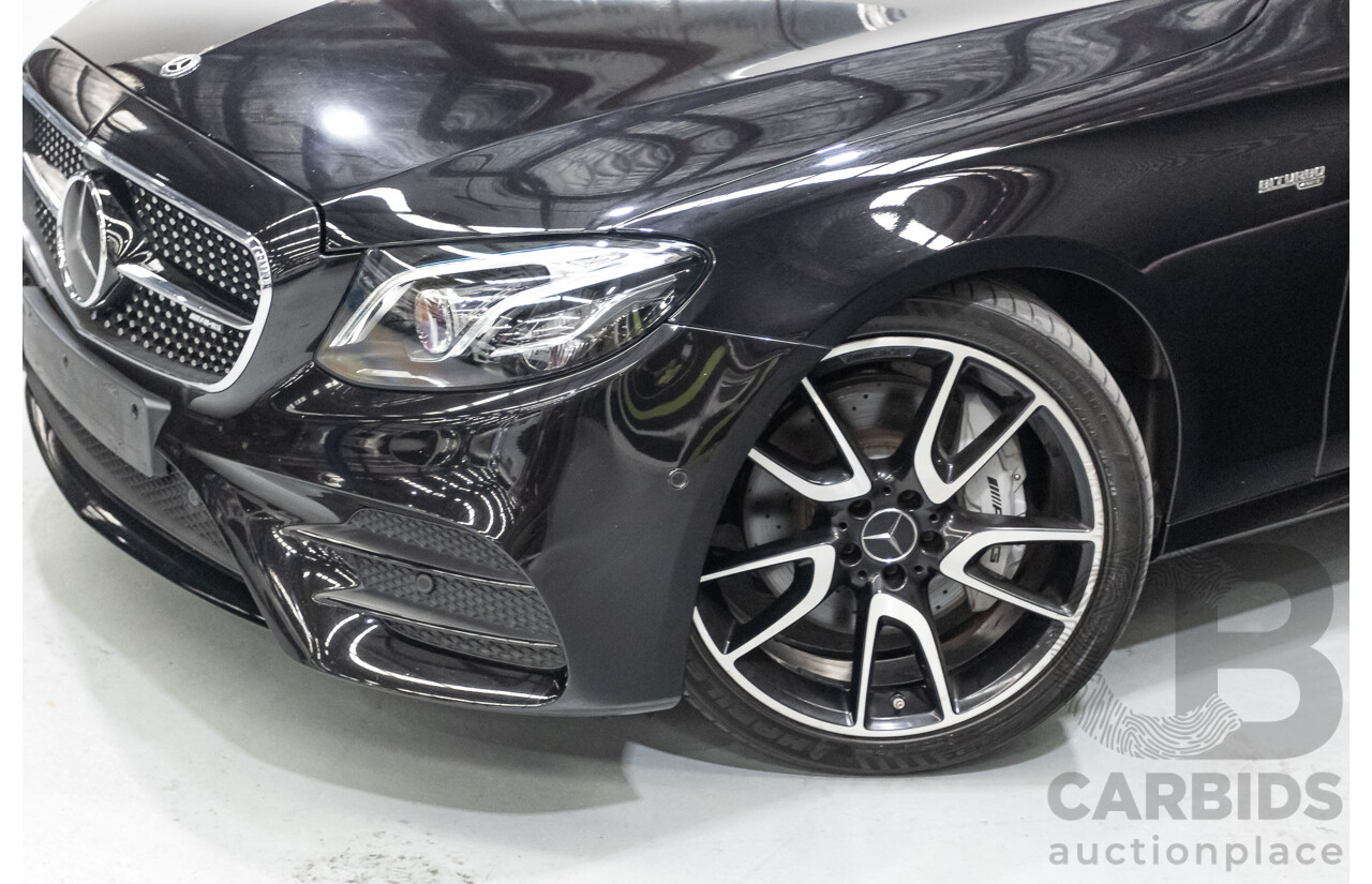 6/2017 Mercedes-Benz E43 AMG (AWD) 213 4d Sedan Obsidian Black Metallic Twin Turbo V6 3.0L