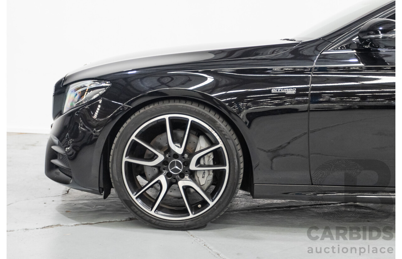 6/2017 Mercedes-Benz E43 AMG (AWD) 213 4d Sedan Obsidian Black Metallic Twin Turbo V6 3.0L